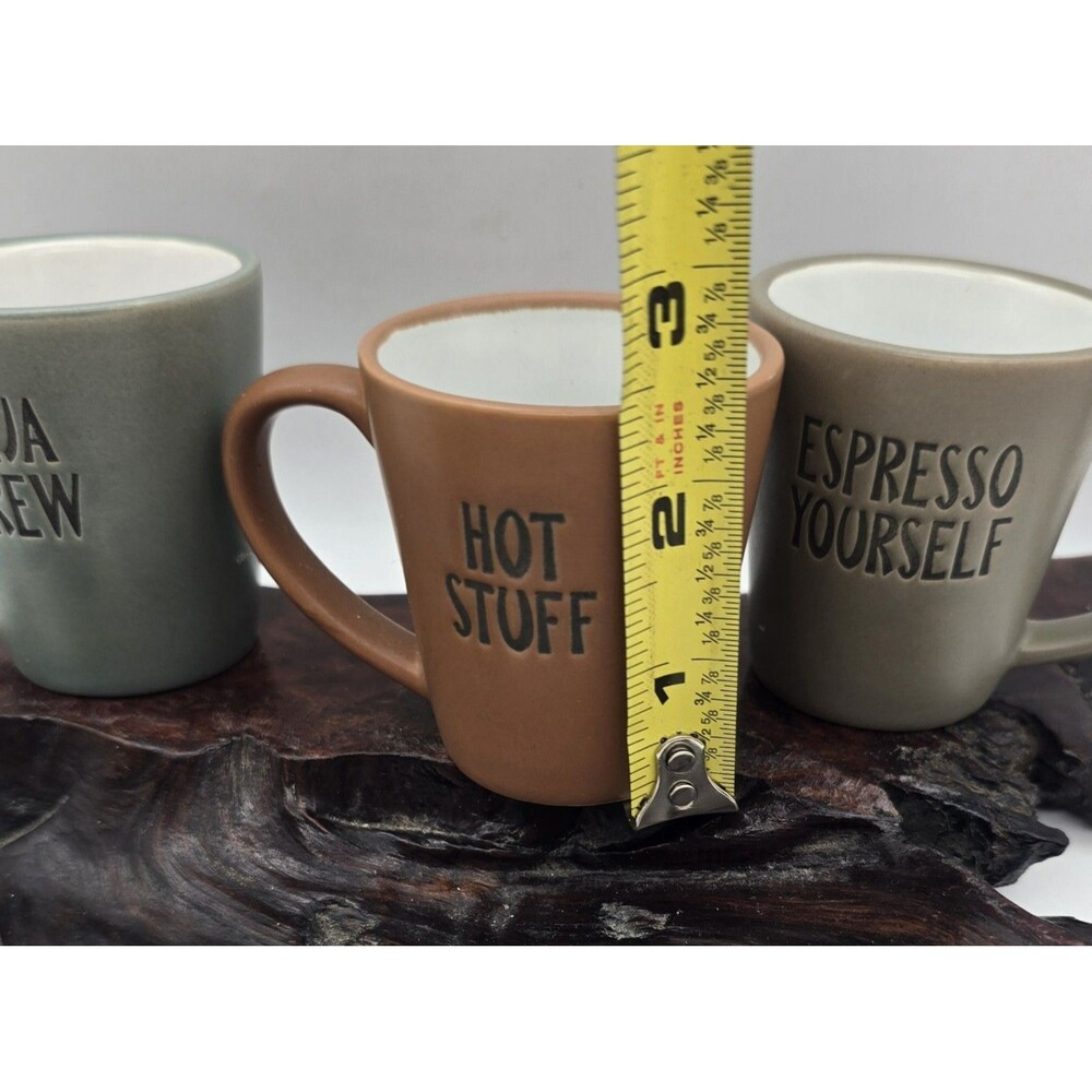 4 Espresso Cups, Espresso Yourself, Rise & Grind, Deja Brew, Hot Stuff - Picture 7 of 11
